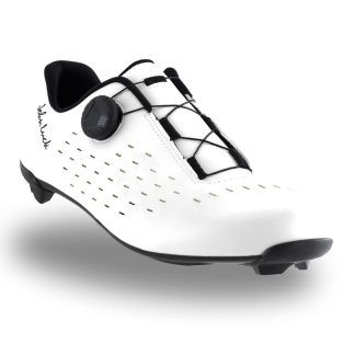 Zapatillas Ciclismo Carretera Blancas John Luck Panzer 1