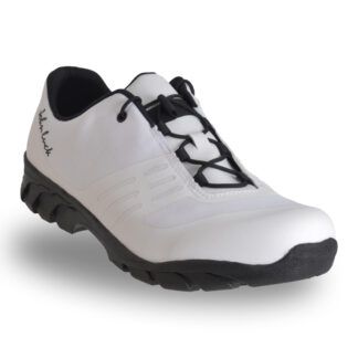 Zapatillas John Luck RX100 blancas para MTB y spinning con suela de goma