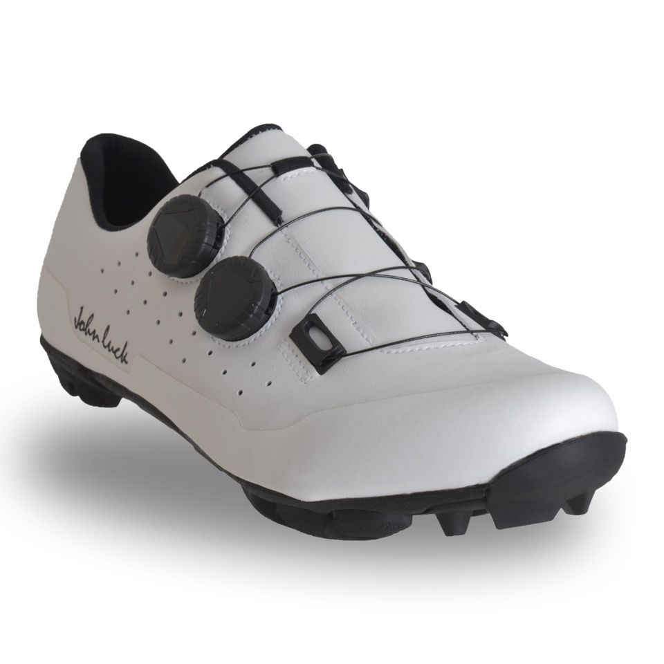 Zapatillas MTB blancas John Luck Captur vista lateral