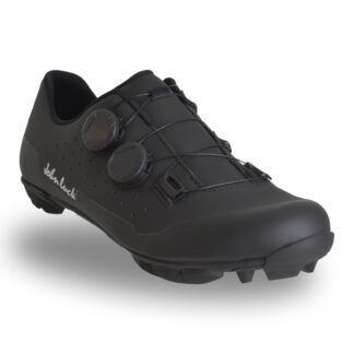 zapatillas mtb negras suela carbono doble cierre
