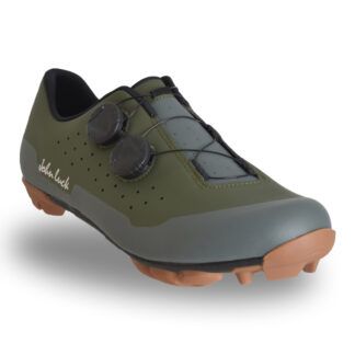 Zapatillas John Luck Captur Verde Caqui vista lateral